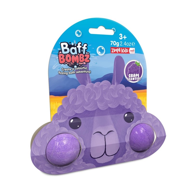 Zimpli Kids Llama Baff Bombz Set (35 gm, 2 pieces)